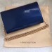 LOUIS VUITTON CHAIN VINTAGE PATENT LEATHER CHAIB BAG jewelry blue