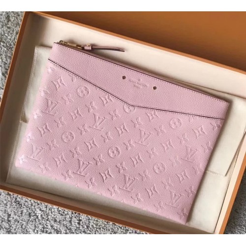 Louis Vuitton Monogram Empreinte Daily Pouch 2019 Ss, Pink