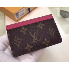 Louis Vuitton Monogram Canvas Card Holder M60703 Hot Pink