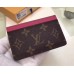 Louis Vuitton Monogram Canvas Card Holder M60703 Hot Pink