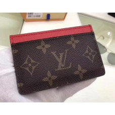 Louis Vuitton Monogram Canvas Card Holder M60703 Red