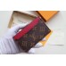 Louis Vuitton Monogram Canvas Coin Card Holder M62666 Red