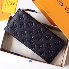 Louis Vuitton Monogram Empreinte Leather Adèle Wallet M62528 Black