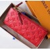 Louis Vuitton Monogram Empreinte Leather Adèle Wallet M62529 Red