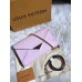 Louis Vuitton Monogram Vernis Leather Envelope Clutch on Chain M90990 Light Pink