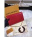 Louis Vuitton Monogram Vernis Leather Envelope Clutch on Chain M90990 Red