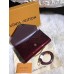 Louis Vuitton Monogram Vernis Leather Envelope Clutch on Chain M90990 Burgundy