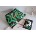 LOUIS VUITTON LETTERS PRINTING SHOPPING BAG 2017 GREEN