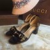 Gucci leather t-strap mid-heel 6cm sandal black 01