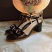 Gucci leather t-strap mid-heel 6cm sandal black 02