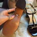 Gucci leather t-strap mid-heel 6cm sandal black 02