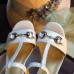 Gucci leather t-strap mid-heel 6cm sandal white 02