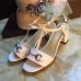 Gucci leather t-strap mid-heel 6cm sandal white 02