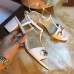 Gucci leather t-strap mid-heel 6cm sandal white 02