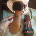 Gucci leather t-strap mid-heel 6cm sandal with web 2016