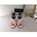 Gucci Spring 2016 lambskin Leather crossover sandal nude pink leather