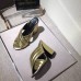 Gucci Spring 2016 lambskin Leather crossover sandal gold leather