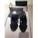 Gucci Spring 2016 lambskin Leather crossover sandal black leather