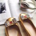 Gucci Metallic leather ballet flat 432605 gold