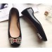 Gucci Metallic leather ballet flat 432605 black