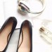 Gucci Metallic leather ballet flat 432605 black