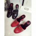 Gucci Princetown leather mule in hibiscus red 431947