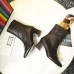 Gucci Leather Ankle 55mm Heel Boot with Double G ‎524658 Black 2018