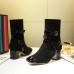 Gucci Leather Double Ankle 55mm Heel Boot ‎524658 Black 2018