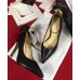 Gucci Heel 10cm Leather Pump Bow With Metal Bee 496590 Black 2018