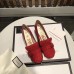 Gucci Heel 4.5cm Fringe Marmont Patent Leather Pumps 474510 Red