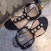 gucci Leather thong sandal 424085 black leather