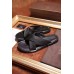 GUCCI CLASSICAL STYLE CALFSKIN SLIPPER FOR MEN/BLACK(AD-731104)