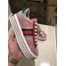 Gucci Crystals Platform Web Ace Sneakers 505995 Grid Pink 2017