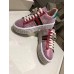 Gucci Crystals Platform Web Ace Sneakers 505995 Grid Pink 2017