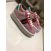 Gucci Crystals Platform Web Ace Sneakers 505995 Grid Pink 2017