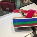 Gucci velvet crossover platform sandal ‎505333 Shocking pink 2018