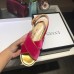 Gucci velvet crossover platform sandal ‎505333 Shocking pink 2018