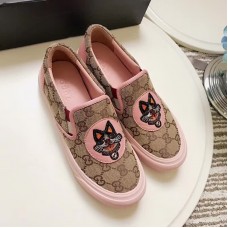 Gucci GG Supreme Dog Espadrille Pink 2018