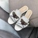 Gucci Leather Slides with Bow 524639 White 2018