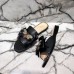 Gucci Leather Slides with Bow 524639 Black 2018