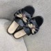 Gucci Leather Slides with Bow 524639 Black 2018