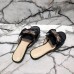 Gucci Leather Slides with Bow 524639 Black 2018