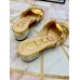 Gucci Lyric GG Crystal Embellished Heel Moire Mules Gold 2019