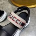 Gucci Heel 6cm Logo Stripe Strap Sandals Black 2018