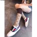 Gucci Falacer Patent Sneaker With Web White 2018