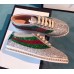 Gucci Glitter Falacer Sneaker With Web Silver 2018