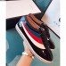 Gucci Falacer Patent Sneaker With Web Black 2018