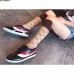 Gucci Falacer Patent Sneaker With Web Black 2018