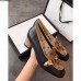 Gucci Leather And GG Supreme Mid-heel Pump 498882 Black 2018