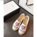 Gucci Logo Tiger Canvas Espadrille White 2018